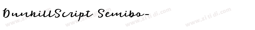 DunhillScript Semibo字体转换 DunhillScript Semibo字体转换